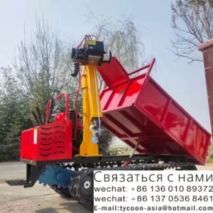 TRACK DUMP TRUCK AND CRANE 1TONE made by LAIZHOU，Loading capacity 3 tons  , produced in 2024 100%NEW
