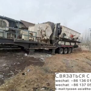 Mobile crushing station with mobility， produced in 2021 60% new
